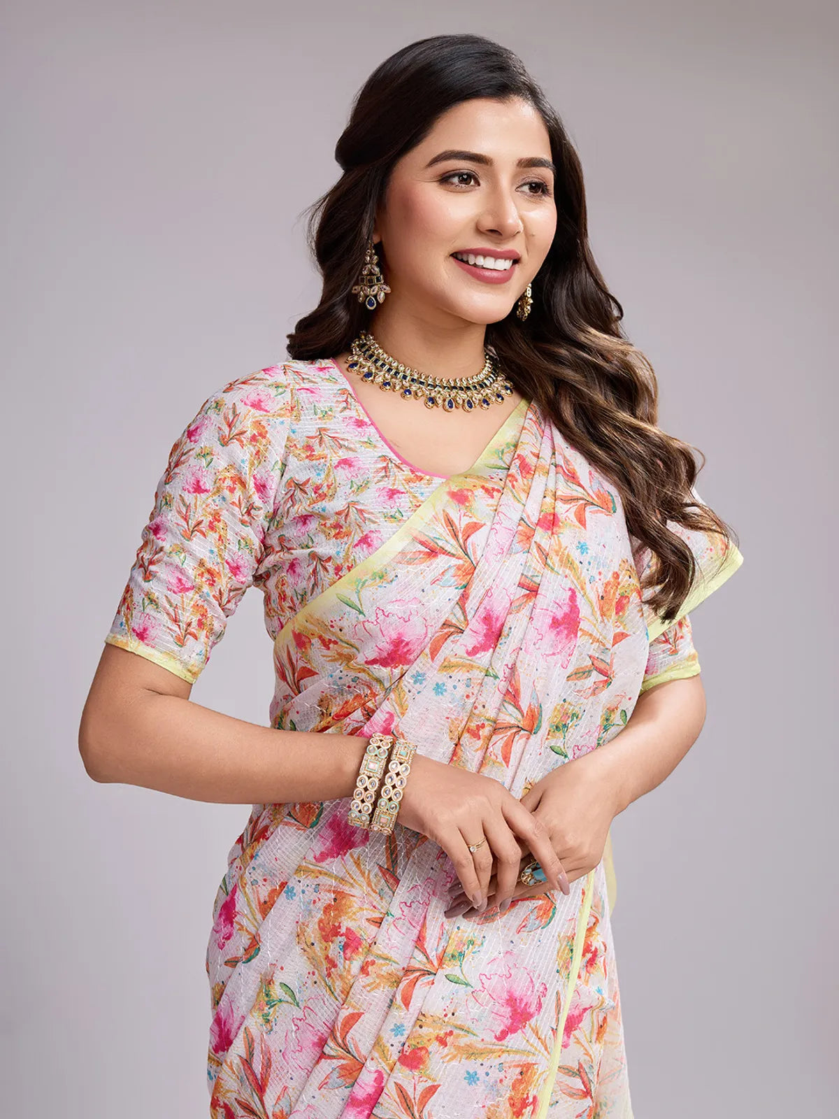 Premium Cotton Saree - Traditional Handloom Design